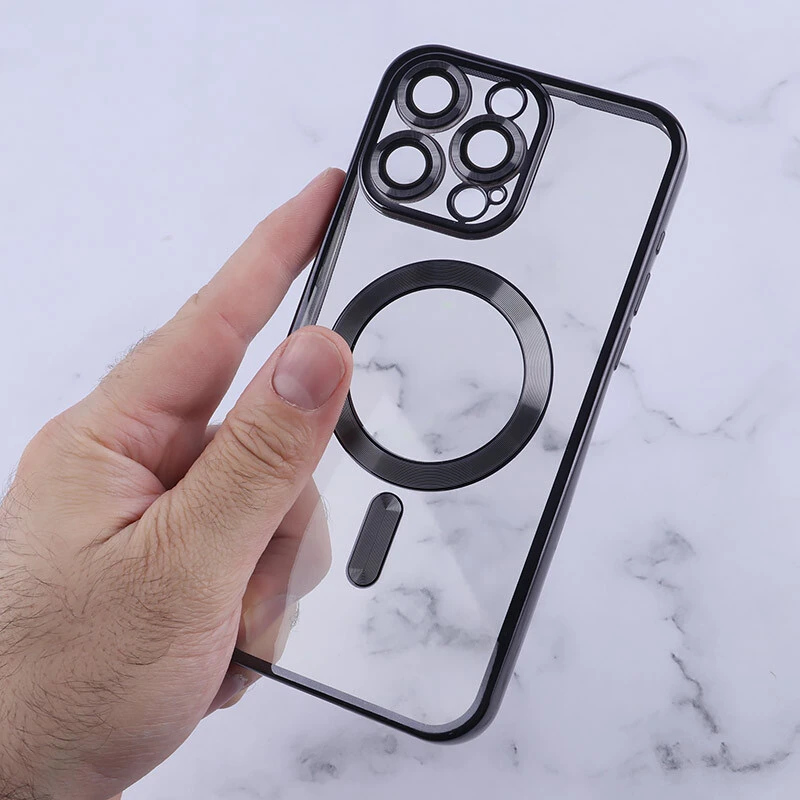 قاب ژله ای مگ سیف آیفون iPhone 15 Pro Max محافظ لنزدار