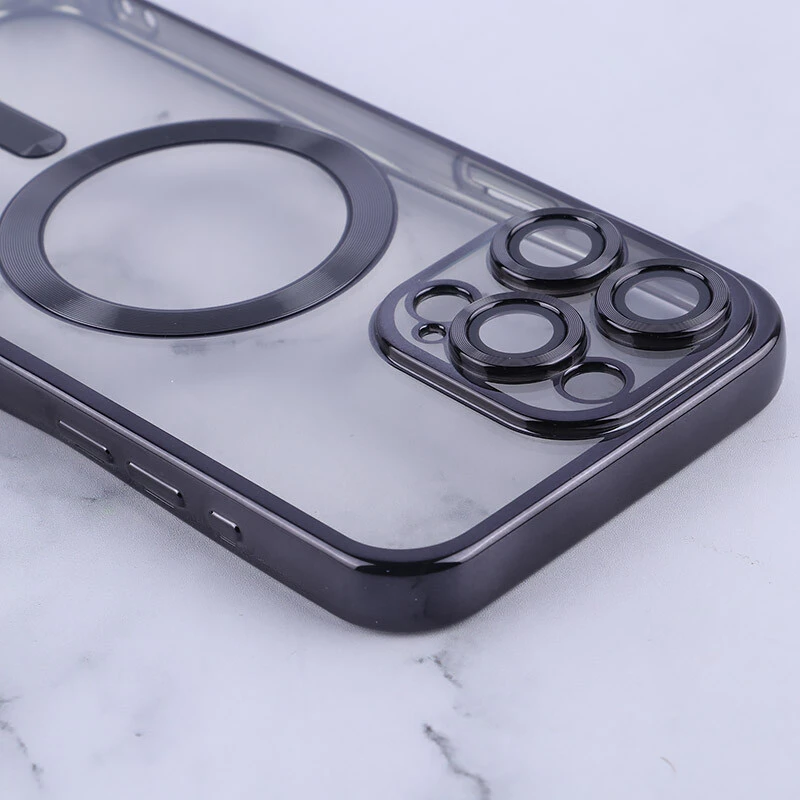 قاب ژله ای مگ سیف آیفون iPhone 15 Pro Max محافظ لنزدار