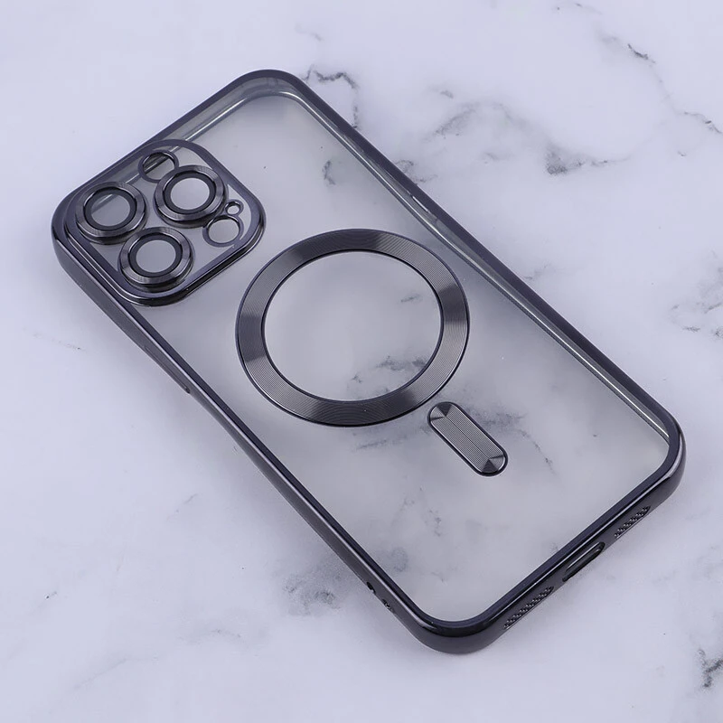 قاب ژله ای مگ سیف آیفون iPhone 15 Pro Max محافظ لنزدار