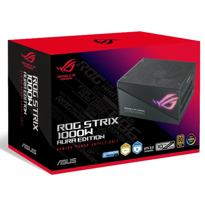 پاور ماژولار 1000 وات ایسوس ROG Strix Aura Edition Gold