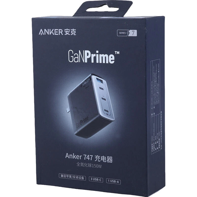 شارژر دیواری 100 وات انکر 747GaNPrime A2340 A2340P13 GaN PD 5A