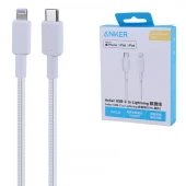 کابل تایپ سی به لایتنینگ فست شارژ 60 وات انکر A81A5 طول 0.9 متر