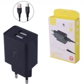شارژر دیواری 10.5 وات اسکای دلفین SC30T 2.1A + کابل تایپ سی