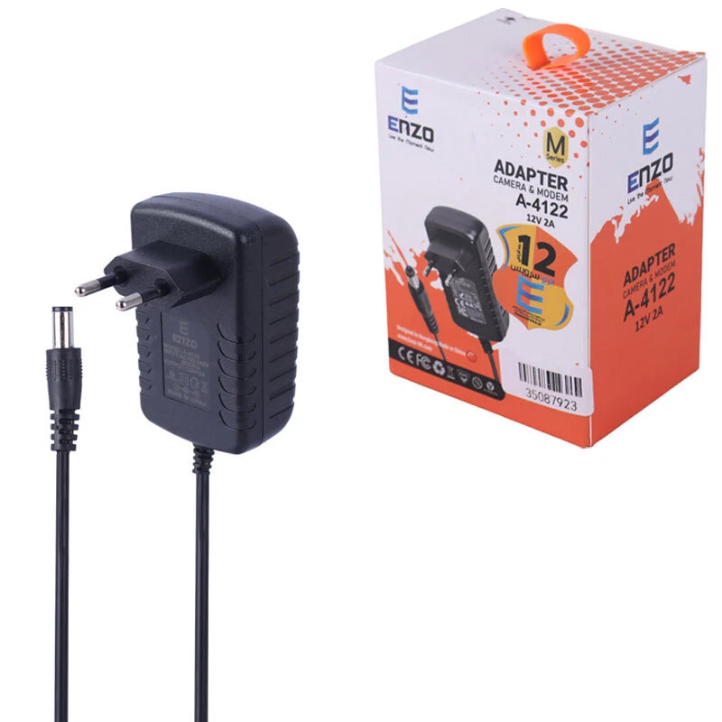 آداپتور مودم Enzo A-4122 12V 2A