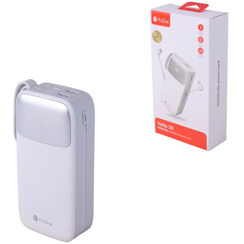 پاور بانک فست شارژ پرووان Volto 30 PPB5304 PD 22.5W ظرفیت 30000 میلی آمپر ساعت