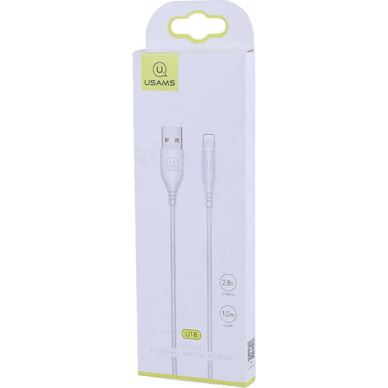 کابل لایتنینگ 2 آمپر یوسامز U18 US-SJ266 طول 1 متر