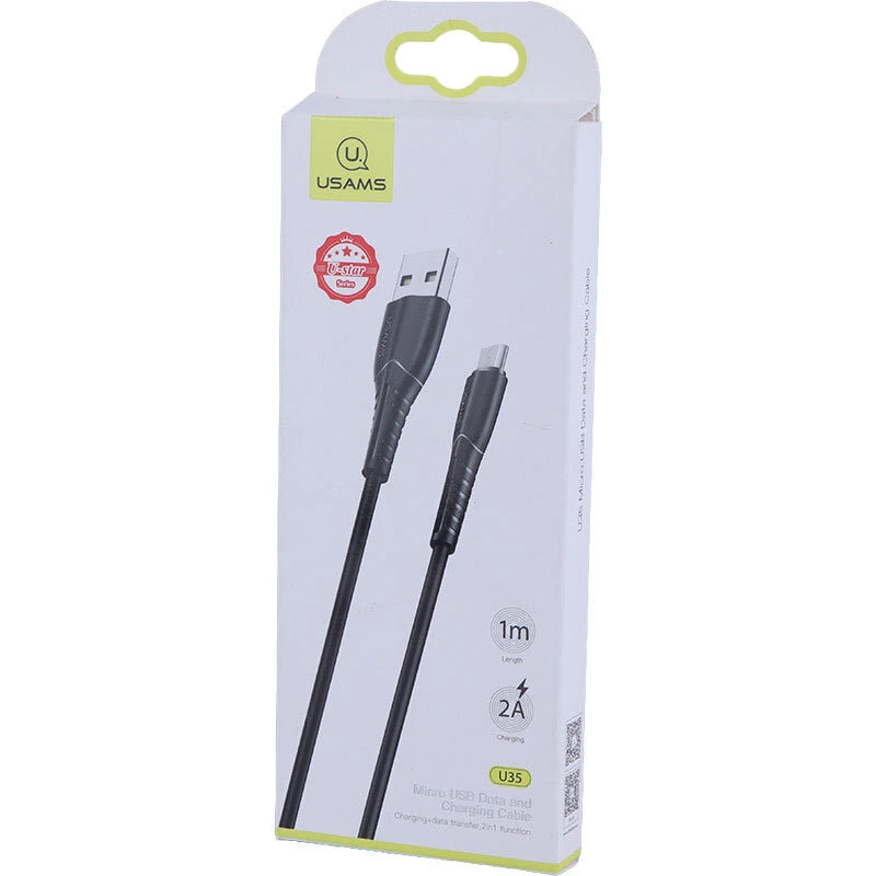 کابل میکرو یو اس بی 2 آمپر یوسامز U35 US-SJ365 طول 1 متر