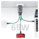 شارژر دیواری 65 وات یوگرین CD244 GaN QC PD3.0 5A
