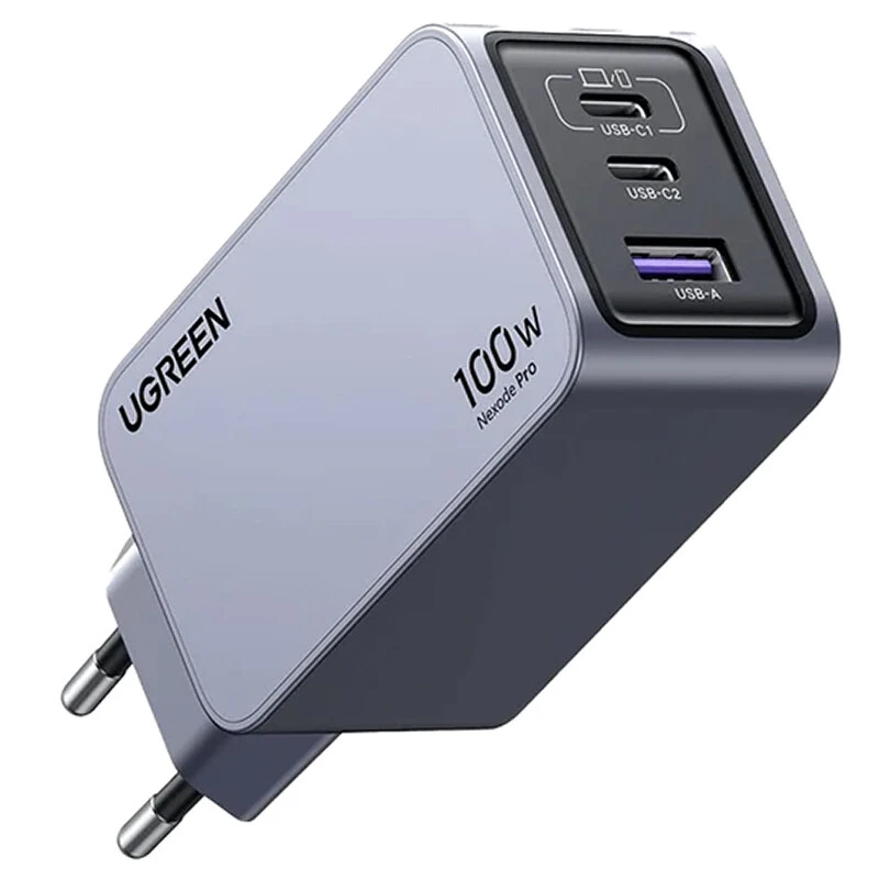 شارژر دیواری 100 وات یوگرین Nexode Pro X757-25874 GaN QC4.0 PD3.0 5A + کابل تبدیل تایپ سی