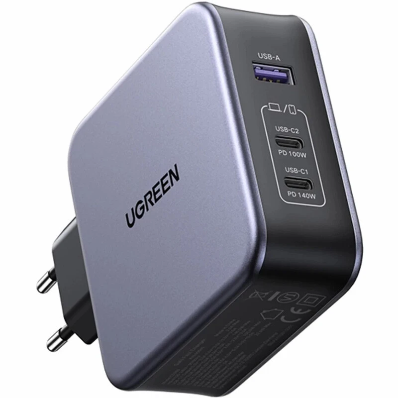 شارژر دیواری 140 وات یوگرین CD289 GaN QC4+ PD3.1 5A + کابل تبدیل تایپ سی