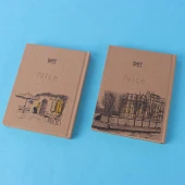 دفترچه یادداشت 104 برگ دات طرح کرافت بغل بازشو