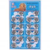 دکمه فشاری فلزی سایز 3 لاین 999 بسته 120 عددی