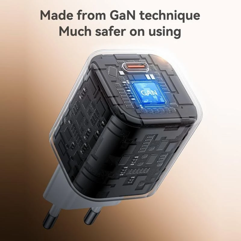 شارژر دیواری 45 وات یسیدو YC116 GaN PD 3A + کابل تبدیل تایپ سی