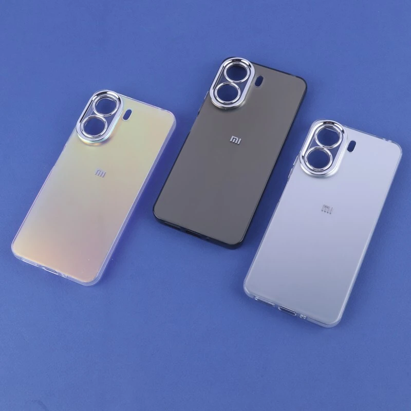 قاب PC شیائومی Redmi 13C / Poco C65 براق متال محافظ لنزدار