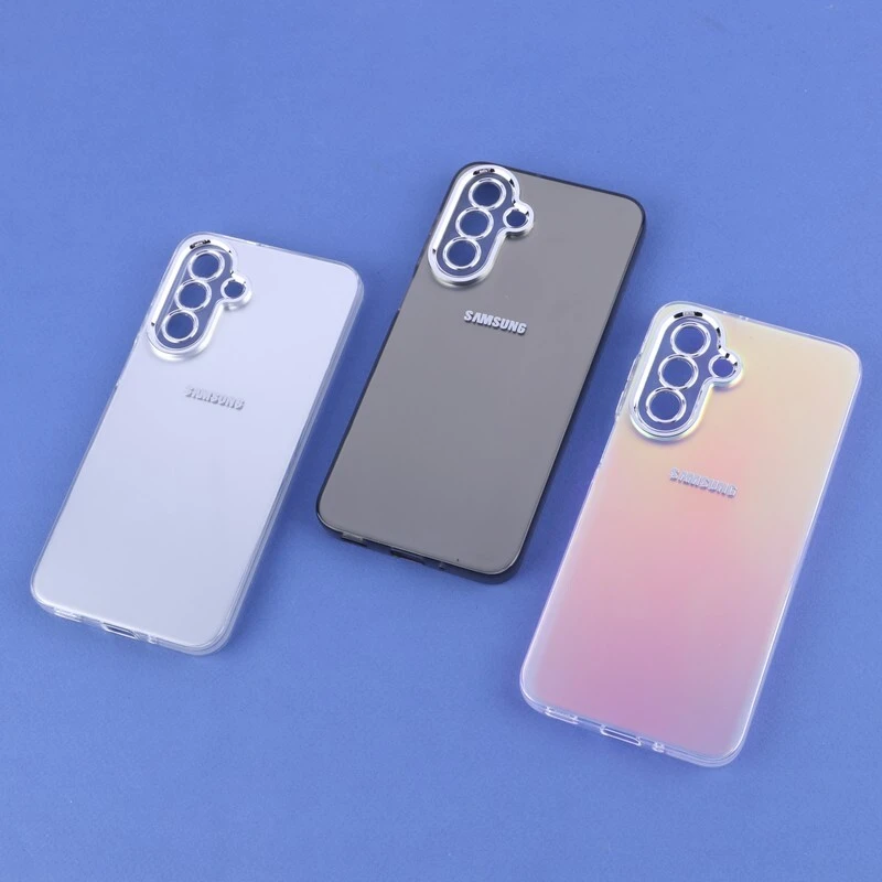 قاب PC سامسونگ Galaxy A17 4G / A17 5G براق متال محافظ لنزدار
