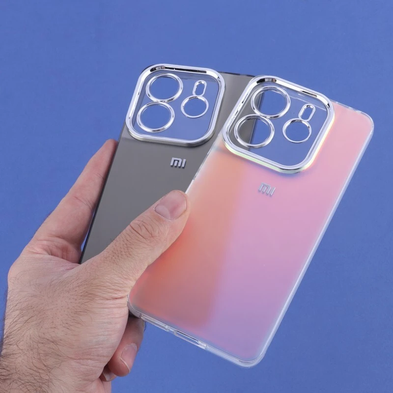 قاب PC شیائومی Redmi Note 14 4G براق متال محافظ لنزدار