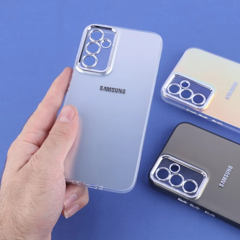 قاب PC سامسونگ Galaxy A34 براق متال محافظ لنزدار