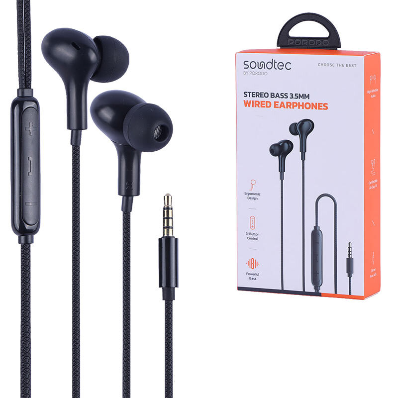 قیمت و خرید هندزفری سیمی پرودو مدل Soundtec PDWEC3