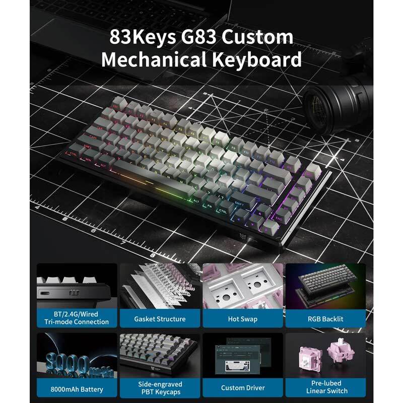 کیبورد بی سیم گیمینگ اونیکوما G83