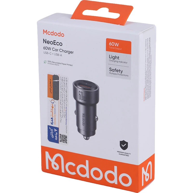 شارژر فندکی 30 وات مک دودو NeoEco CC-821
