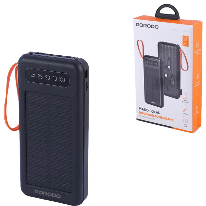 پاوربانک فست شارژ پرودو Piano Solar PDPBB306 10.5W ظرفیت 10000 میلی آمپر ساعت