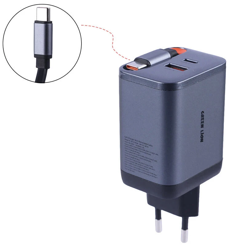 شارژر دیواری 40 وات گرین لاین GL-WC16 GNGAN40WEU GaN PD 3A