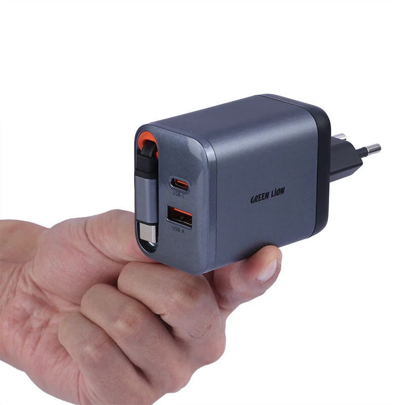 شارژر دیواری 40 وات گرین لاین GL-WC16 GNGAN40WEU GaN PD 3A