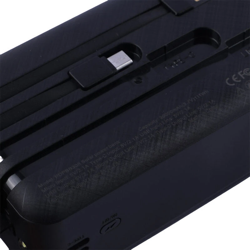 پاوربانک فست شارژ پرودو Piano Solar PDPBB308 10.5W ظرفیت 30000 میلی آمپر ساعت