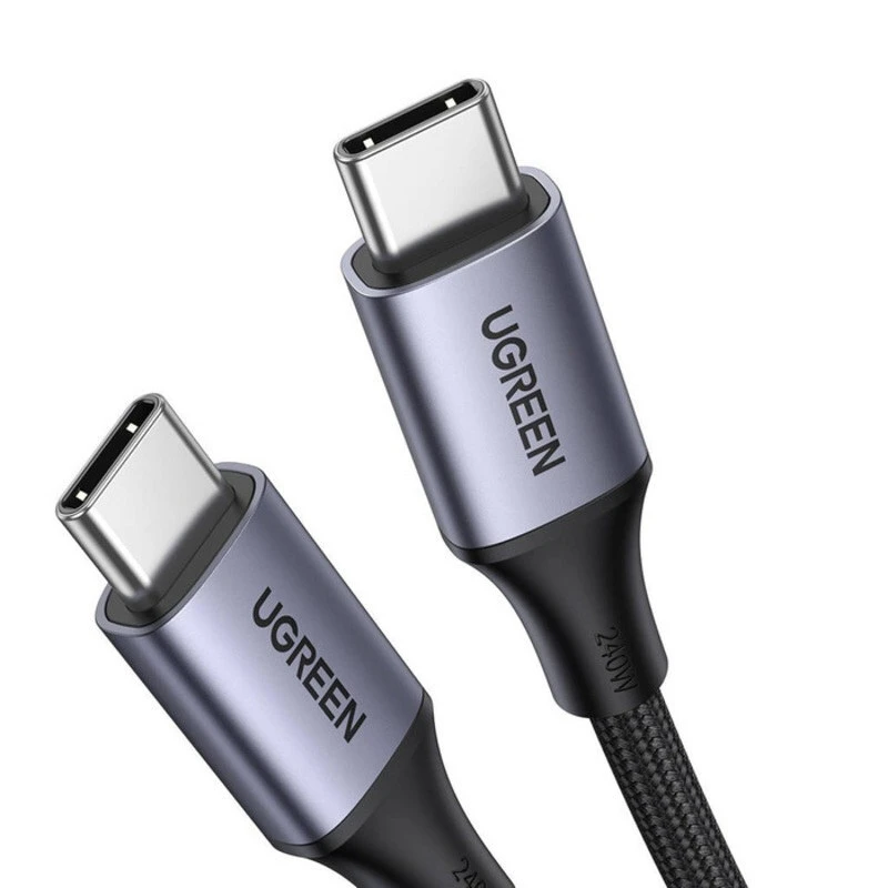 کابل دو سر تایپ سی فست شارژ 240 وات یوگرین US535-90440 طول 2 متر