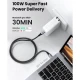 کابل دو سر تایپ سی فست شارژ 100 وات یوگرین US316-70428 طول 1.5 متر