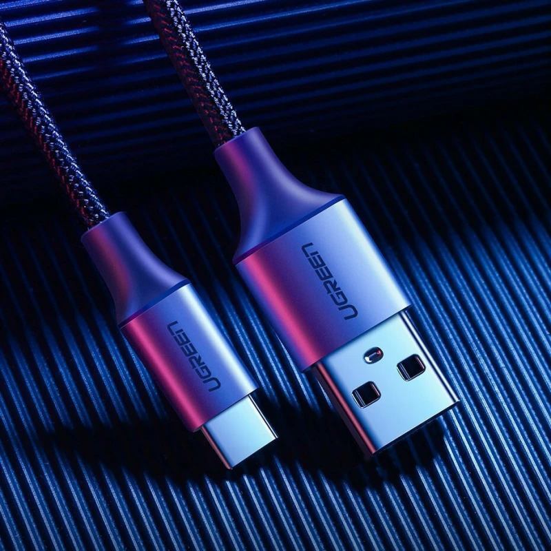 کابل تایپ سی فست شارژ 15 وات یوگرین US288 طول 2 متر