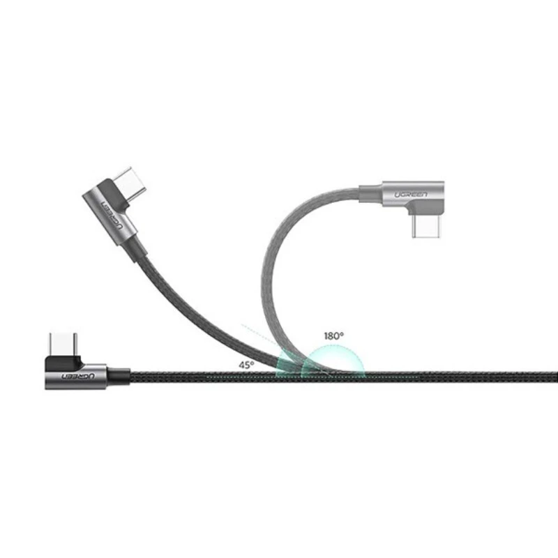 کابل تایپ سی فست شارژ 18 وات یوگرین US176-20855 دو سر L طول 0.5 متر