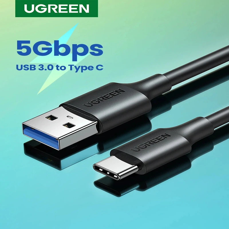 کابل تایپ سی فست شارژ 15 وات یوگرین US184-20883 طول 1.5 متر