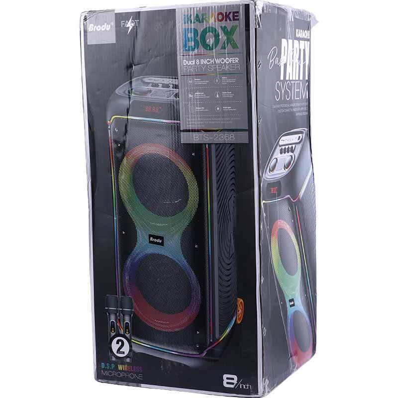 اسپیکر چمدانی بلوتوثی برودو BTS-2368 + میکروفون