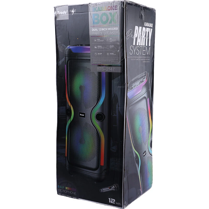اسپیکر چمدانی بلوتوثی برودو BTS-2147 + میکروفون