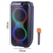 اسپیکر چمدانی بلوتوثی برودو BTS-2463 + میکروفون