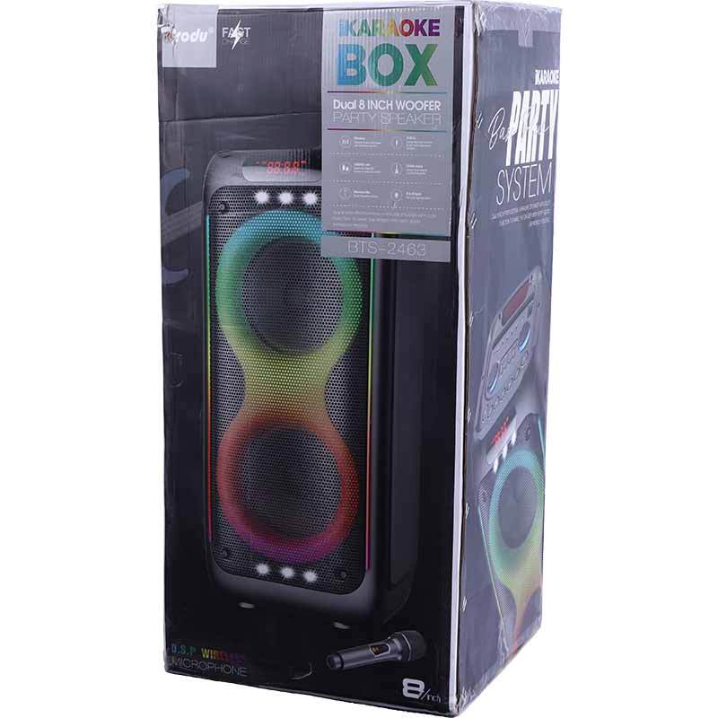 اسپیکر چمدانی بلوتوثی برودو BTS-2463 + میکروفون