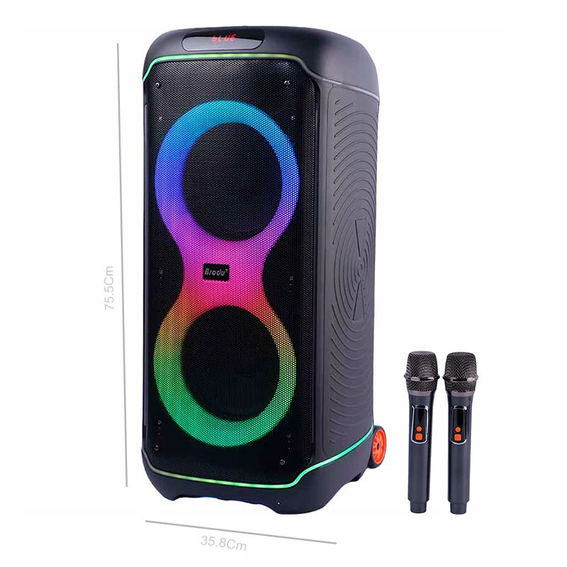 اسپیکر چمدانی بلوتوثی برودو BTS-2368 + میکروفون