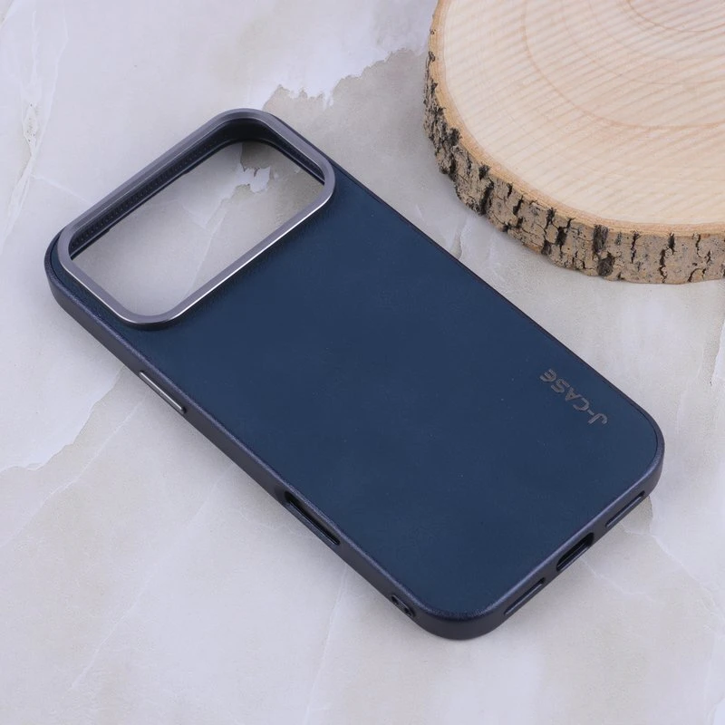 قاب چرمی J-Case دور محافظ لنز متال