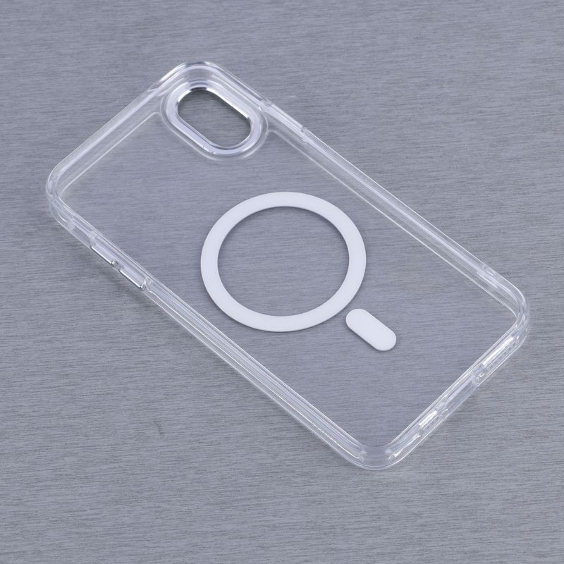 قاب ژله ای مگ سیف آیفون iPhone X / XS دور محافظ لنز متال