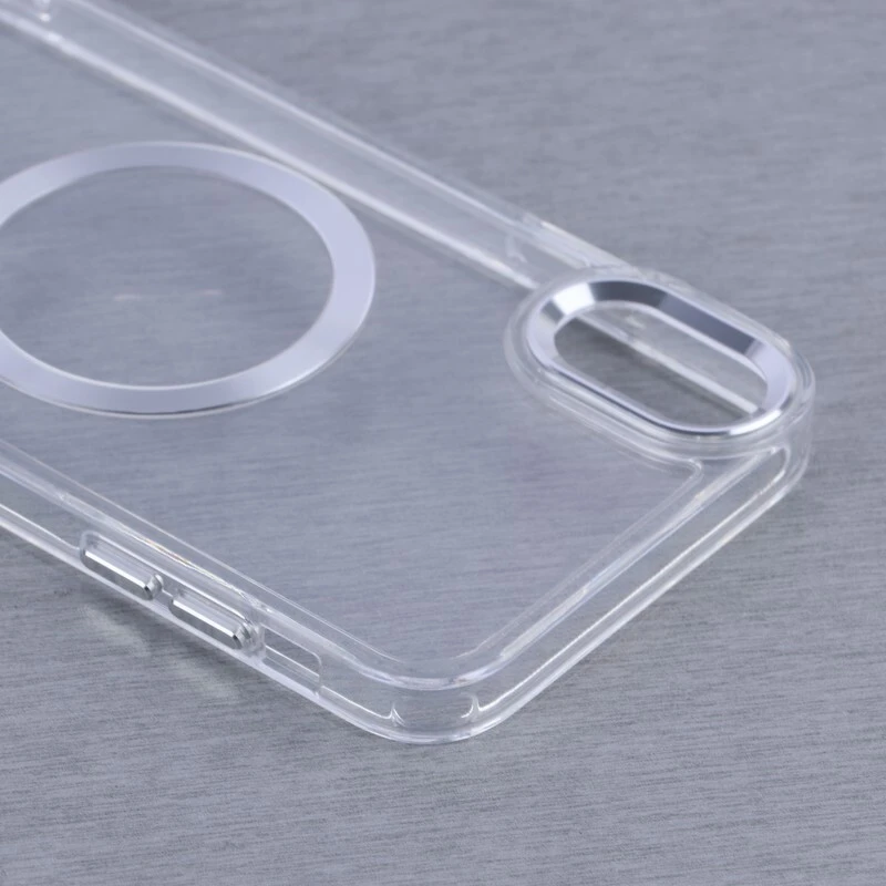 قاب ژله ای مگ سیف آیفون iPhone X / XS دور محافظ لنز متال