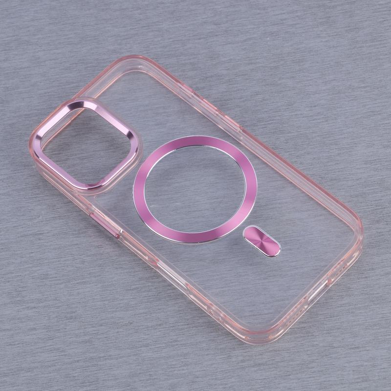 قاب ژله ای مگ سیف آیفون iPhone 16 دور محافظ لنز متال