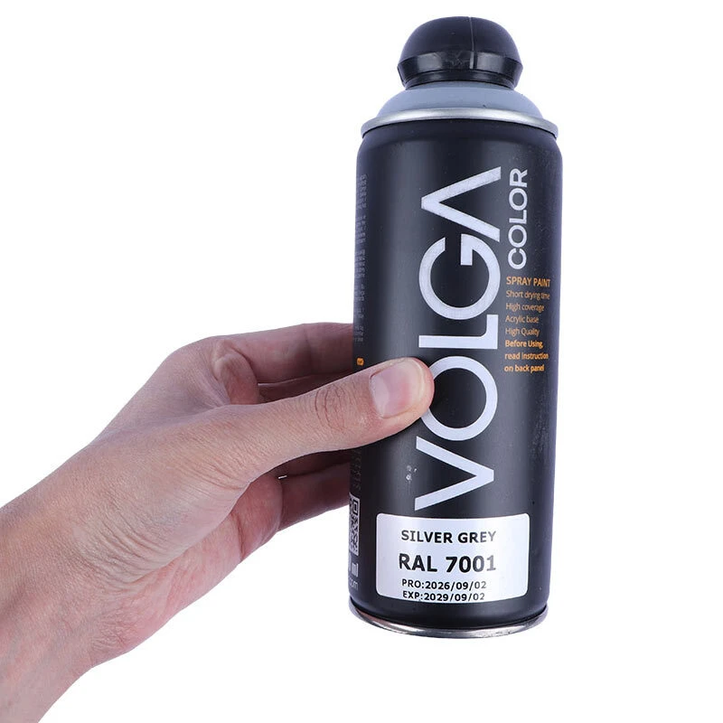 اسپری رنگ خاکستری روشن ولگا RAL 7001 400ml