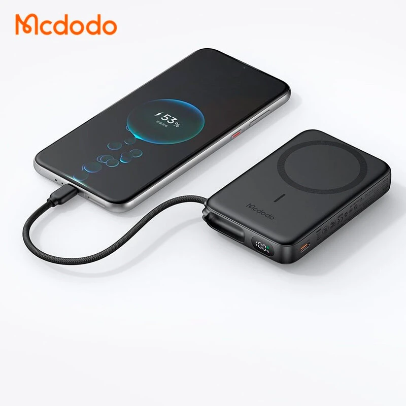 پاور بانک بی سیم فست شارژ مک دودو UniPower MC-865 PD 22.5W ظرفیت 10000 میلی آمپر ساعت