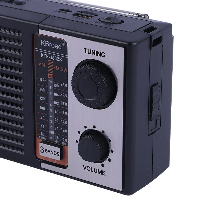 رادیو اسپیکر بلوتوثی خورشیدی کی برود KTF-1652S