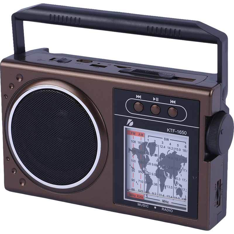 رادیو اسپیکر بلوتوثی خورشیدی کی برود KTF-1650