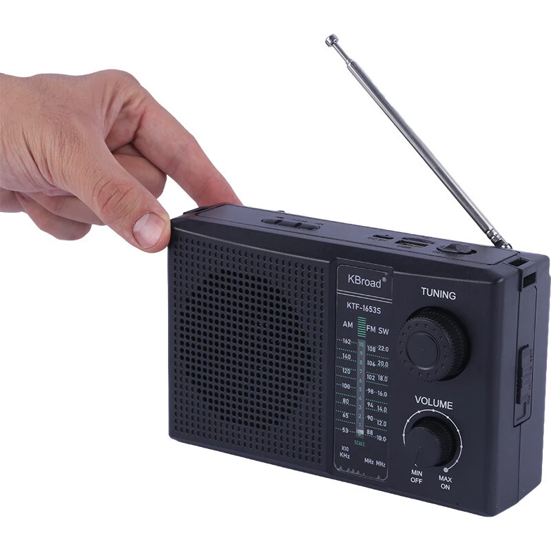 رادیو اسپیکر بلوتوثی خورشیدی کی برود KTF-1653S