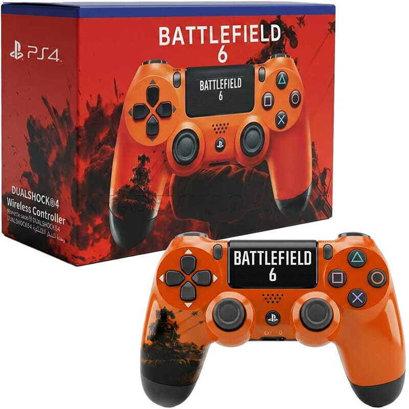 دسته بازی بی سیم SONY PlayStation 4 DualShock 4 High Copy طرح Battlefield 6
