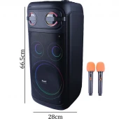 اسپیکر چمدانی بلوتوثی برودو BTS-2510 + میکروفون