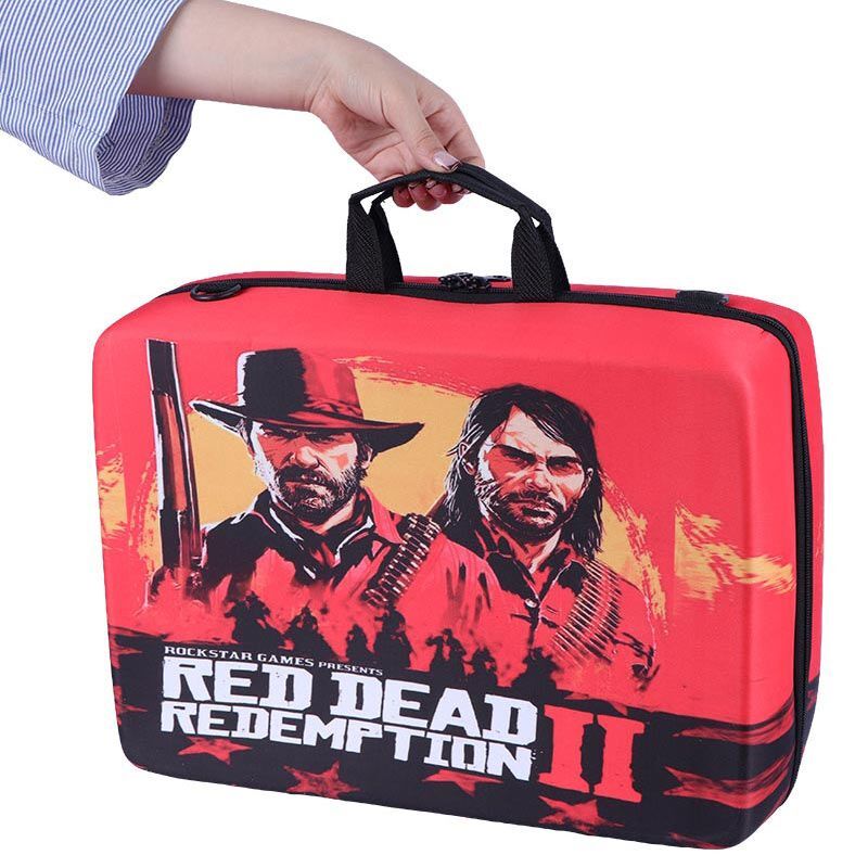 کیف کنسول بازی PS5 Slim طرح Red Dead Redemption کد 21 + نگهدارنده هدست